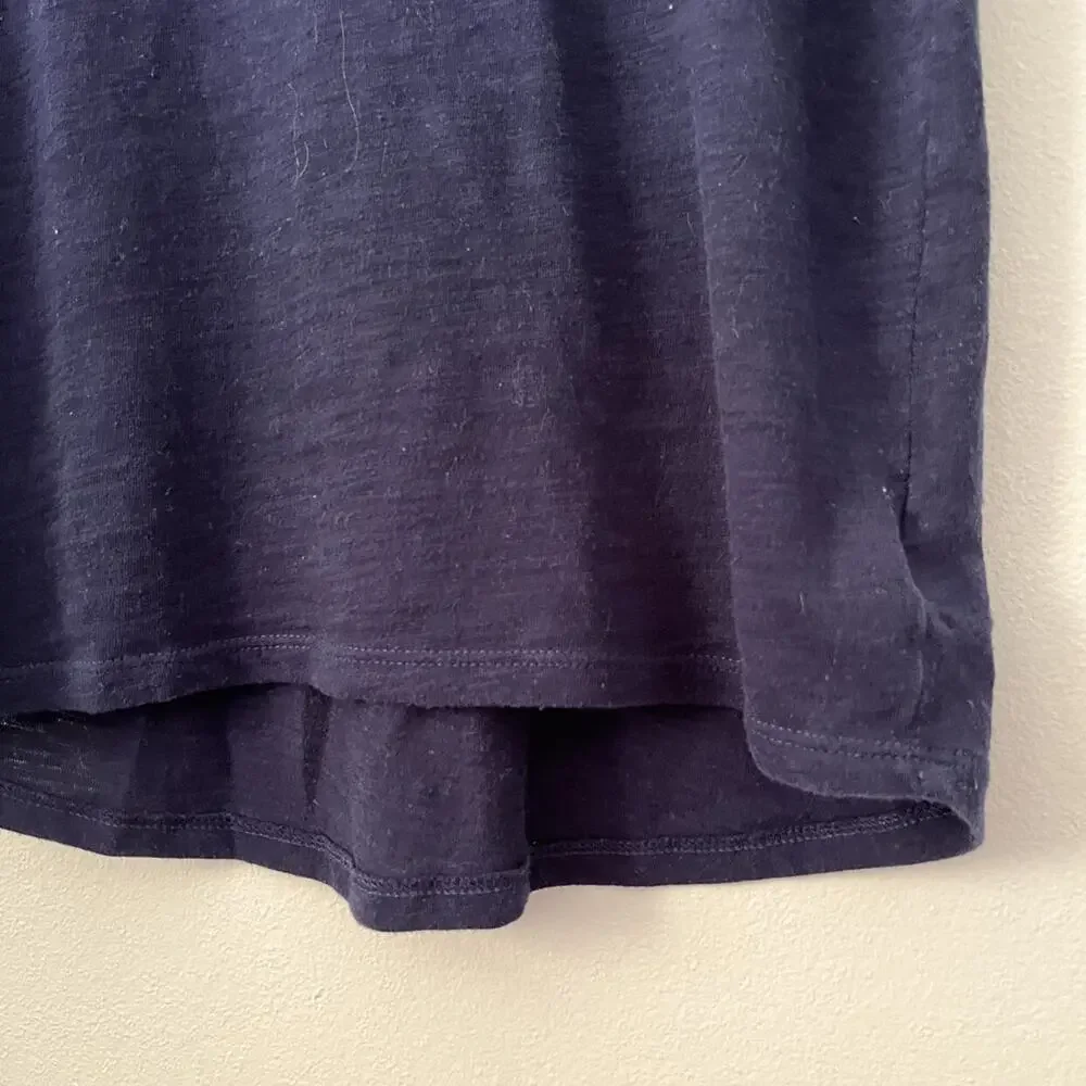 Gap Navy Lattice Back Tee - Medium 8